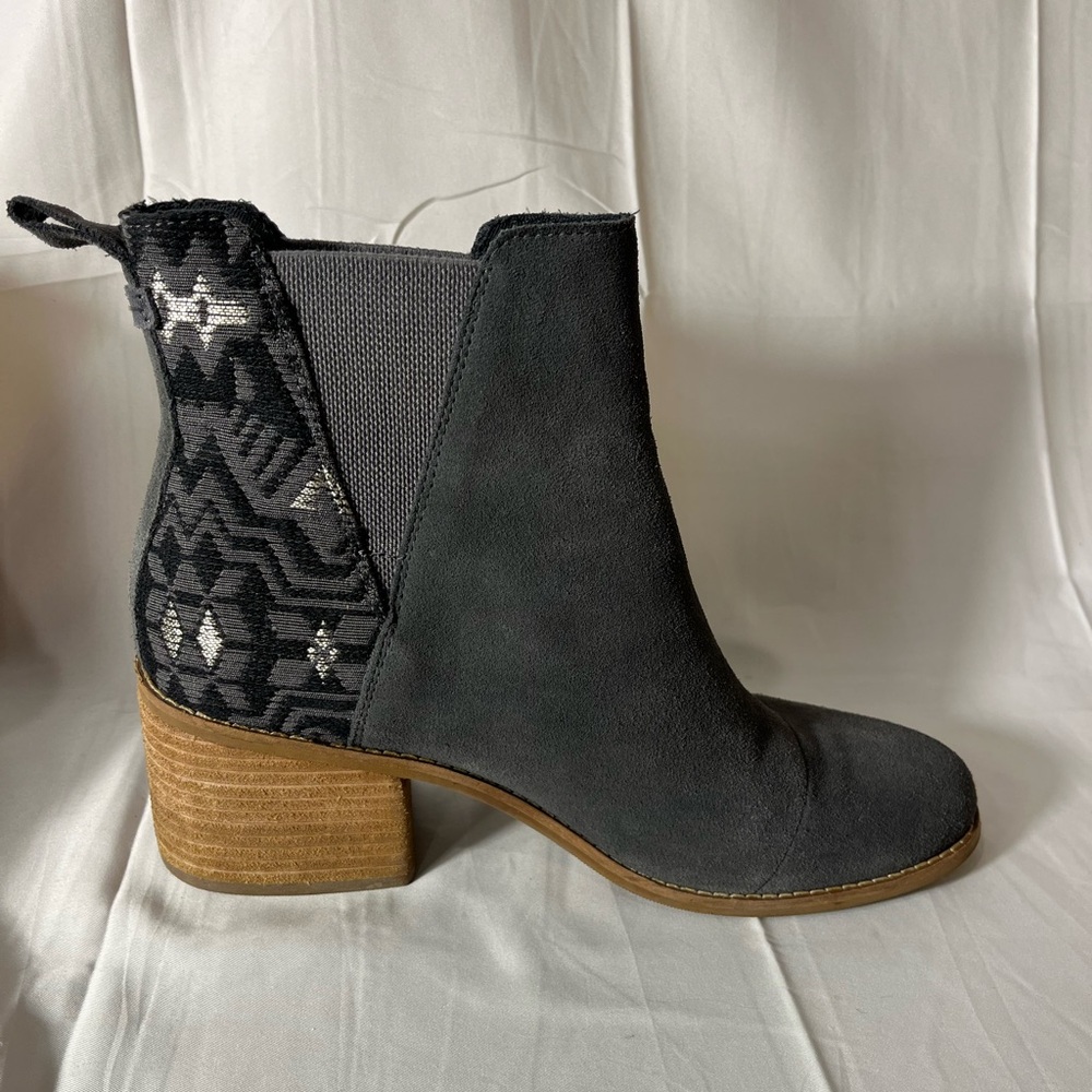 Toms Esme Forged Iron Grey & Jacquard Boots | 10 - Picture 2 of 14